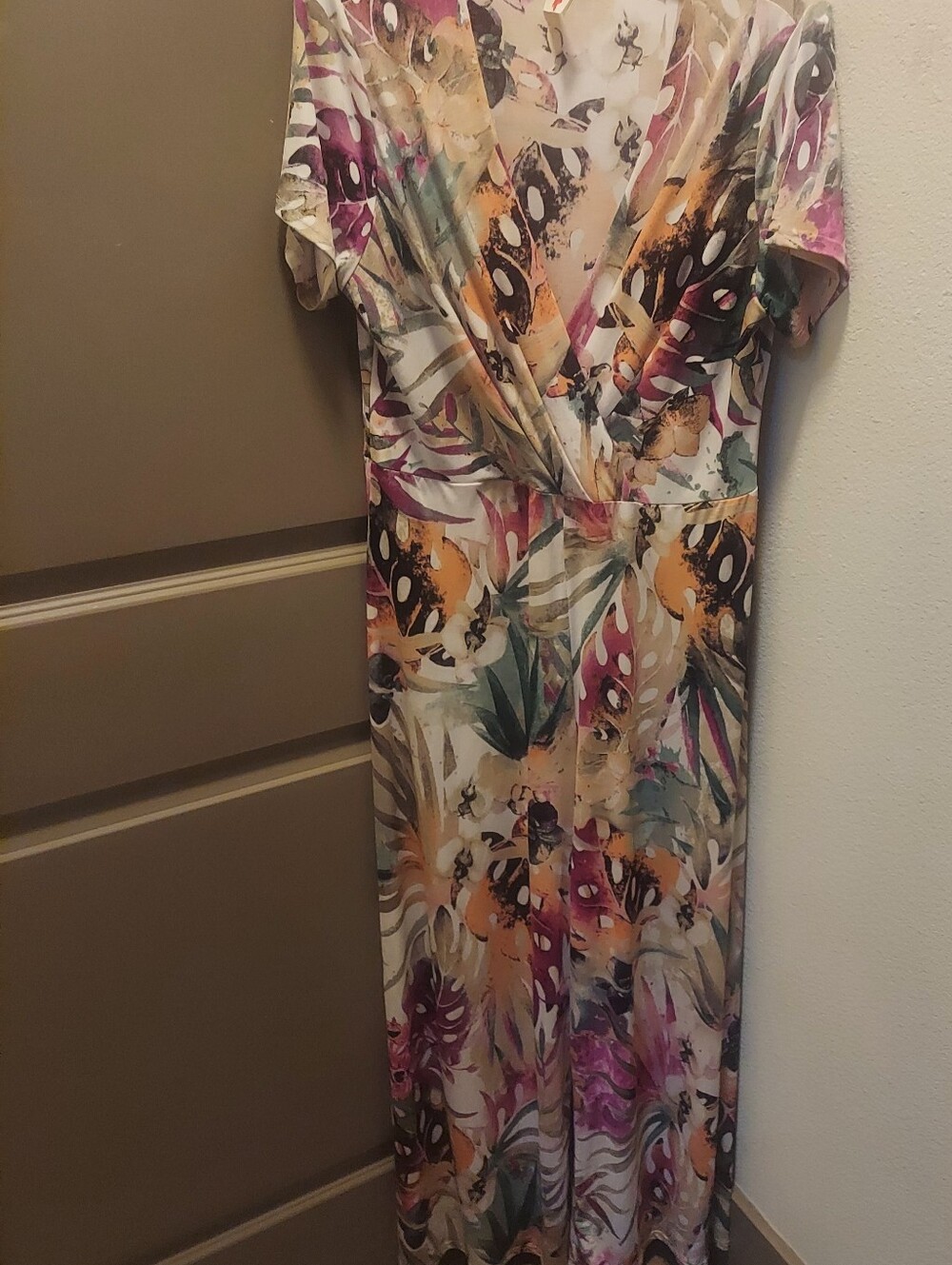 Floral Tropical Print Wrap JUMPER- Multi
